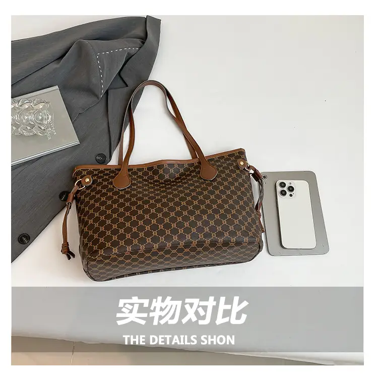 Vintage Printed Tote Bag for Women Large Capacity Shoulder Bag — feature 6