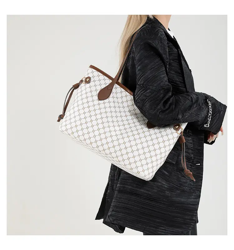 Vintage Printed Tote Bag for Women Large Capacity Shoulder Bag — feature 9