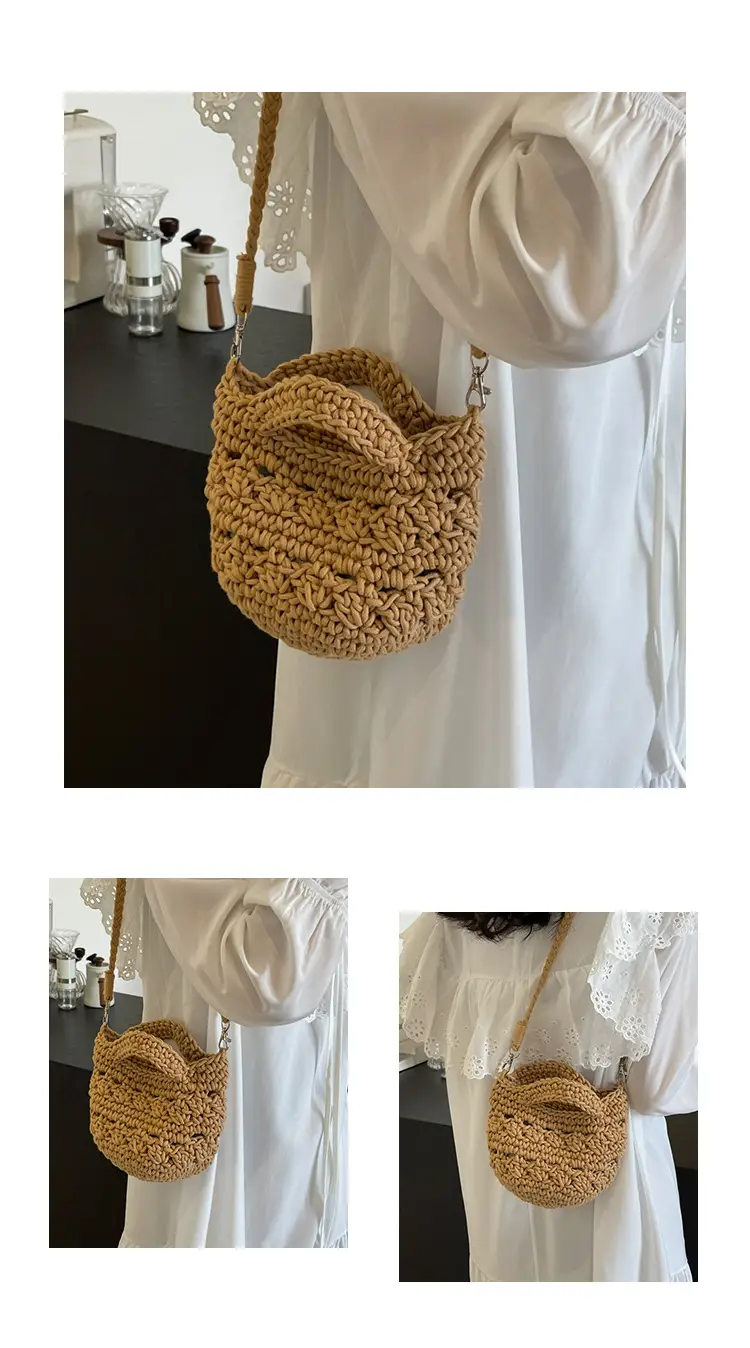 Women's Braided Crossbody Bag Tan 2024 New — feature 10