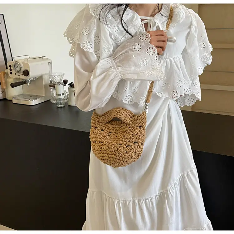 Women's Braided Crossbody Bag Tan 2024 New — feature 25