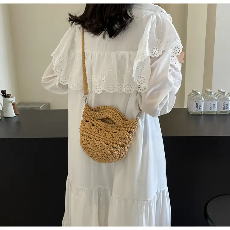 Women's Braided Crossbody Bag Tan 2024 New — feature 26
