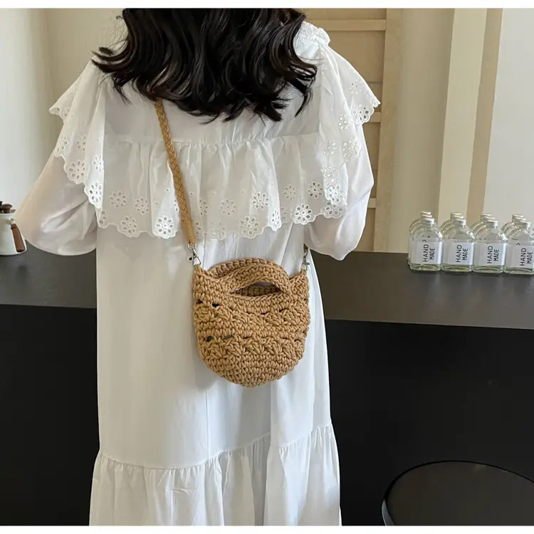 Women's Braided Crossbody Bag Tan 2024 New — feature 27