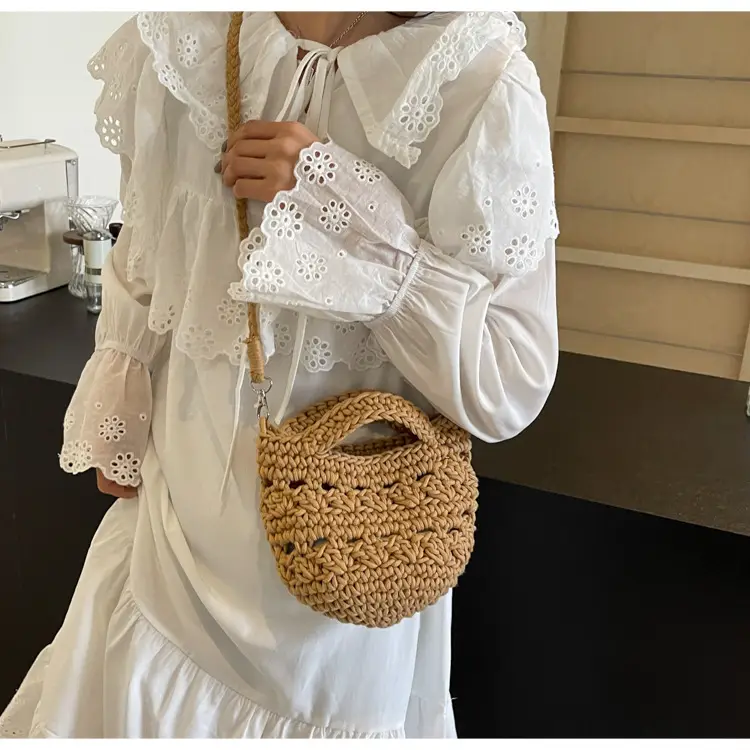 Women's Braided Crossbody Bag Tan 2024 New — feature 29