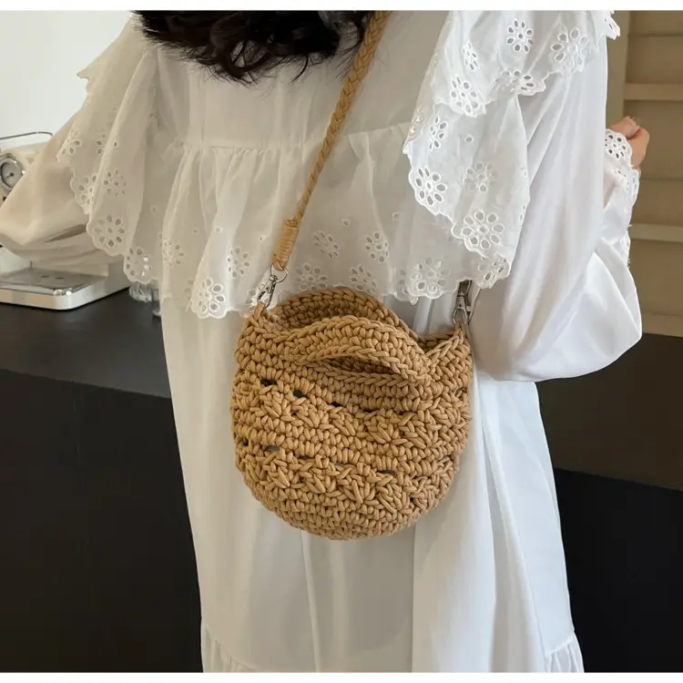 Women's Braided Crossbody Bag Tan 2024 New — feature 30