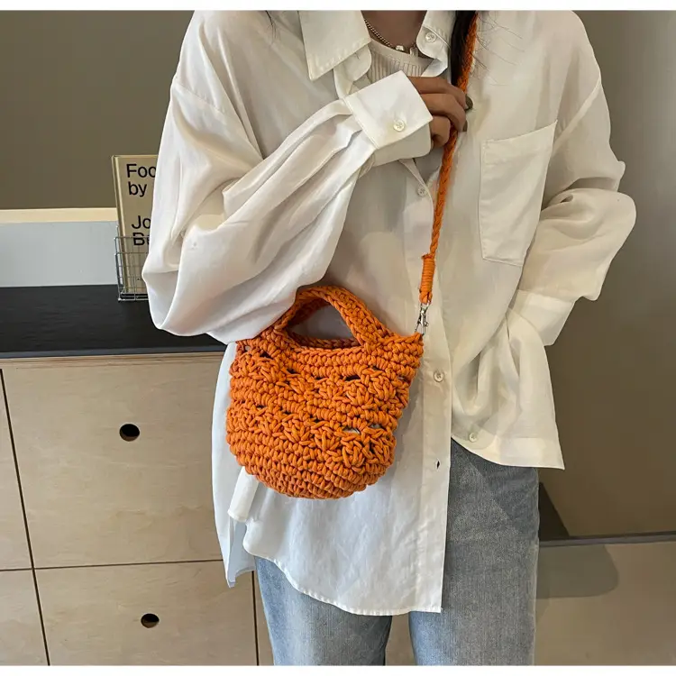 Women's Braided Crossbody Bag Tan 2024 New — feature 42