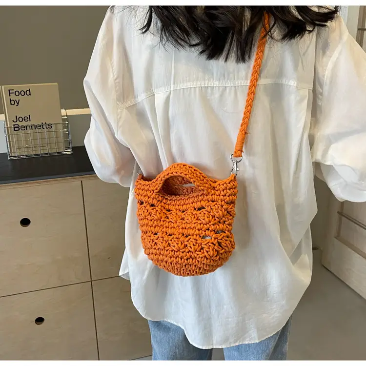 Women's Braided Crossbody Bag Tan 2024 New — feature 45