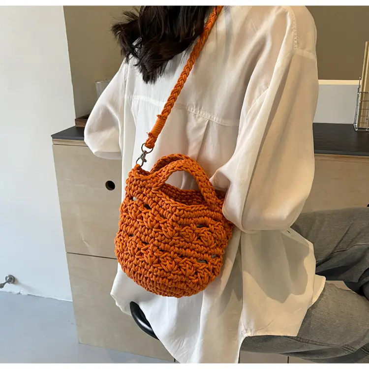 Women's Braided Crossbody Bag Tan 2024 New — feature 47