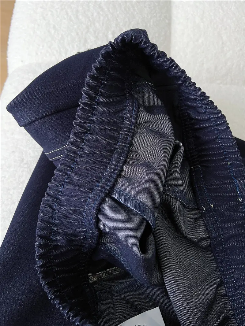 Dark Blue Wide Leg Pants with High Waist Casual Wear — feature 6