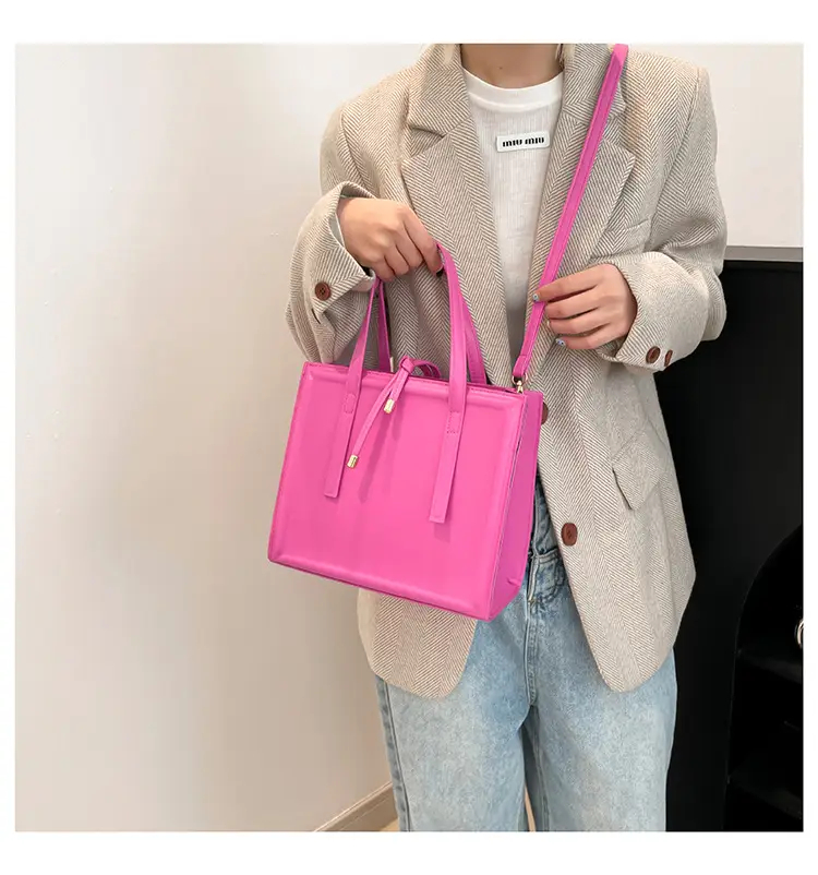 Women's Pink Square Shoulder Bag 2025 New Style — feature 15