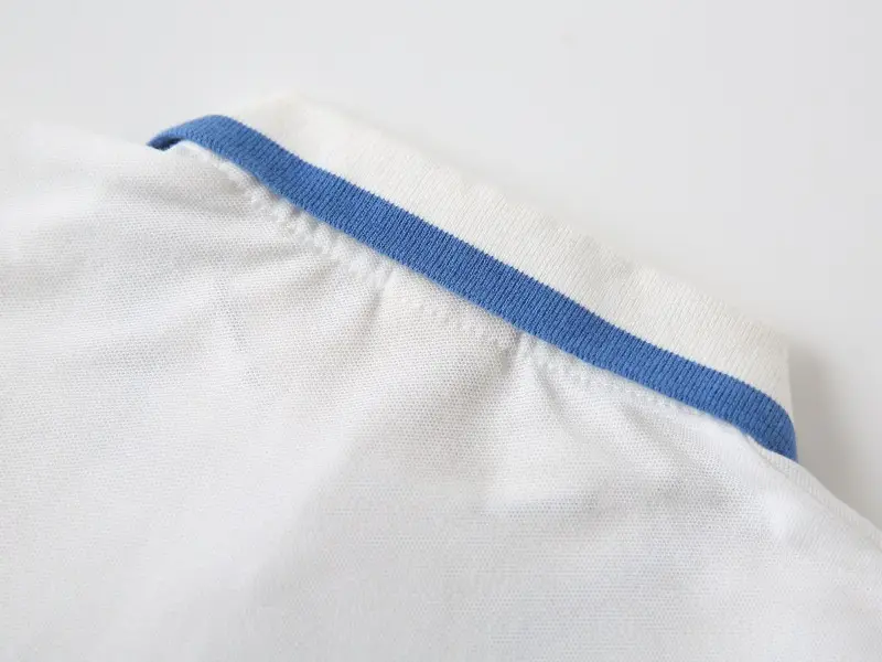 2025 Boys Korean Style Polo Shirt White Blue Black Sleeve — feature 9