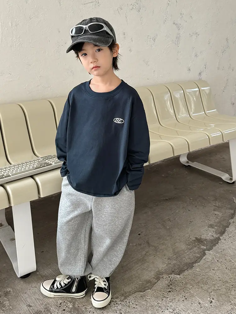 Boys Cotton T-Shirt White Letter Print 3Pcs - Image 6