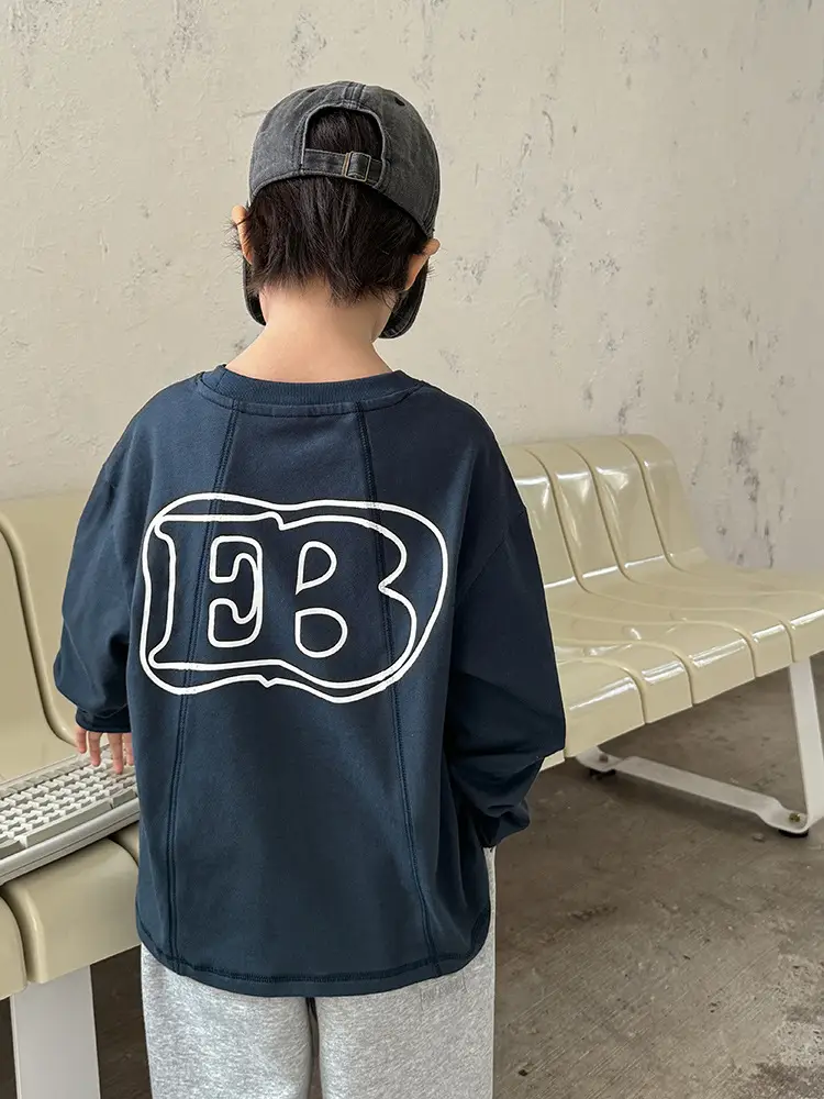 Boys Cotton T-Shirt White Letter Print 3Pcs - Image 7