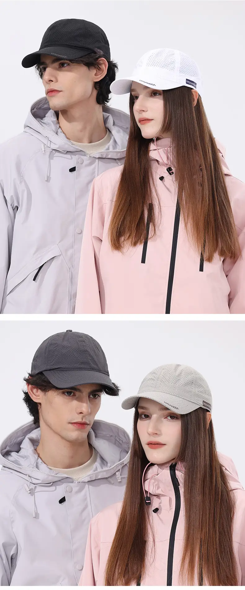 Men UV Cap 7.5CM Light Gray Non-Slip — feature 12