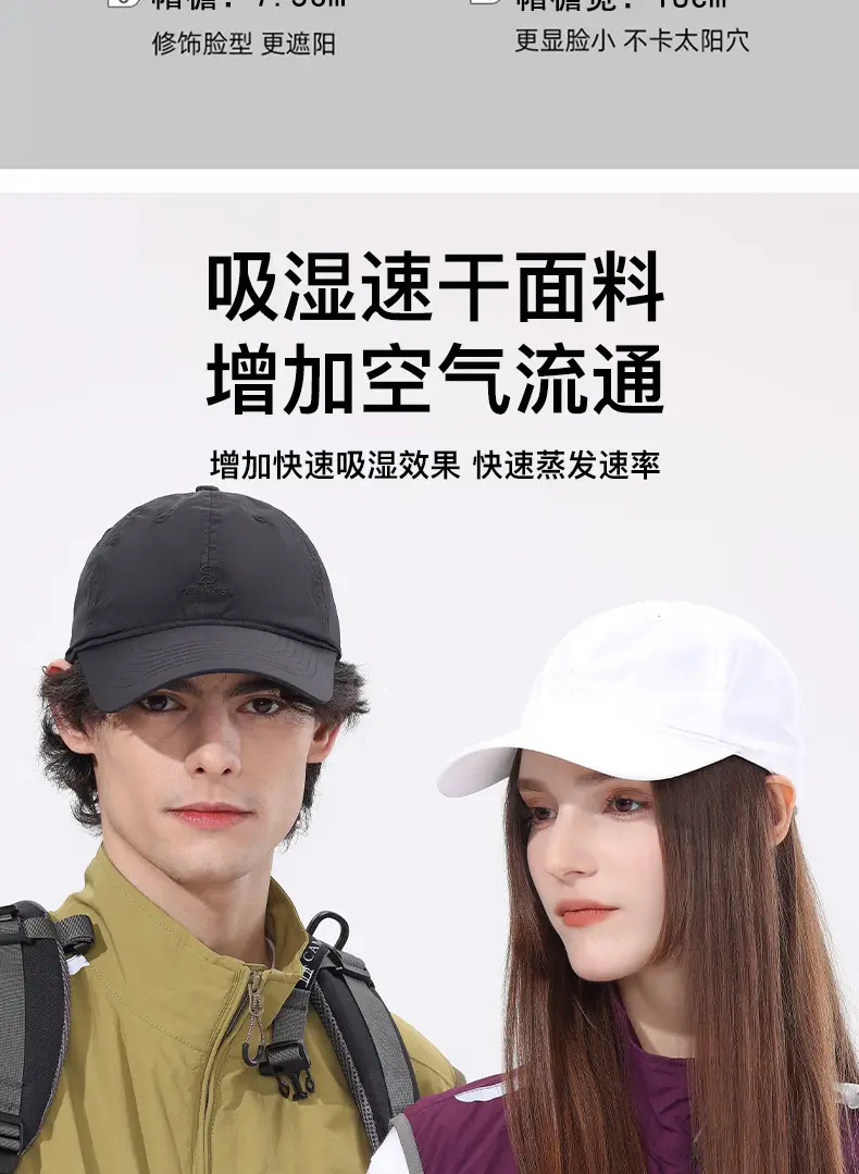Men's Black Adjustable Baseball Cap Waterproof Outdoor — feature 5