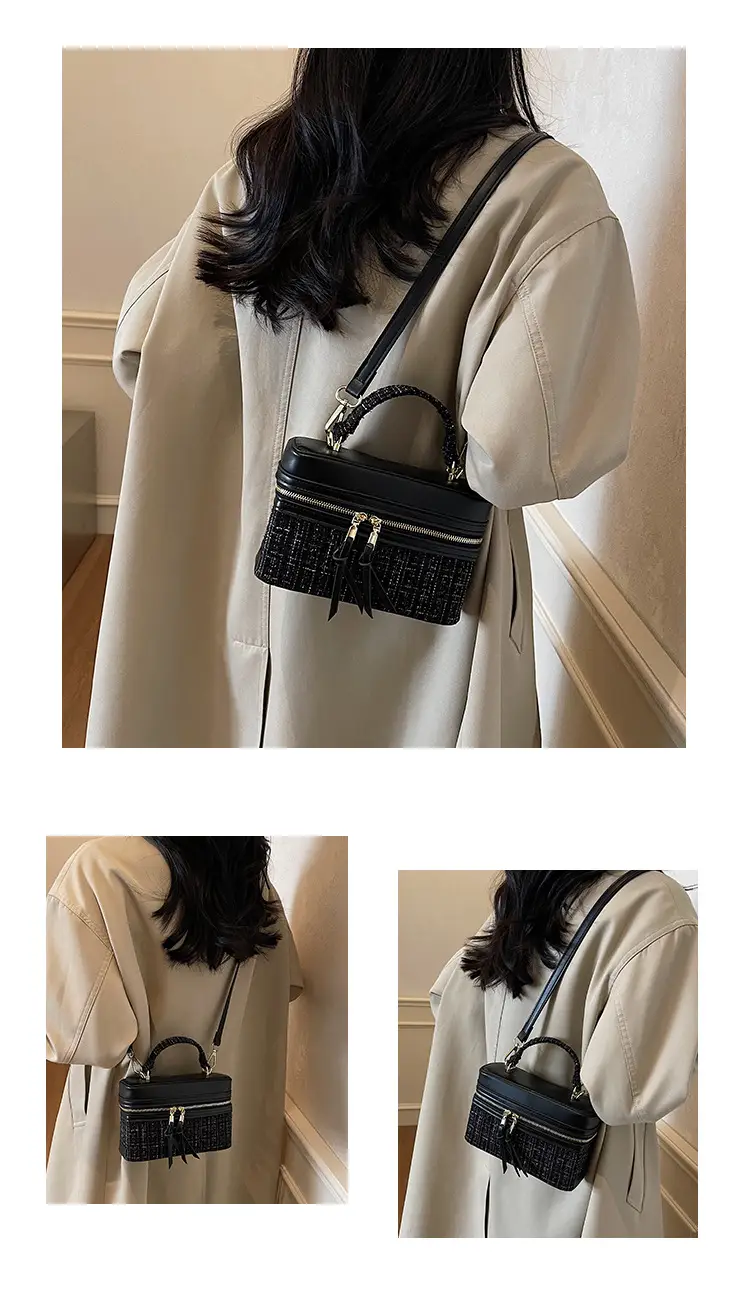Women's Blue Embroidered Satchel Shoulder Bag 2025 — feature 10