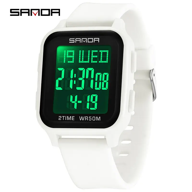 Sanda Digital Watch Black 24Hr Display 15:07 - Image 3