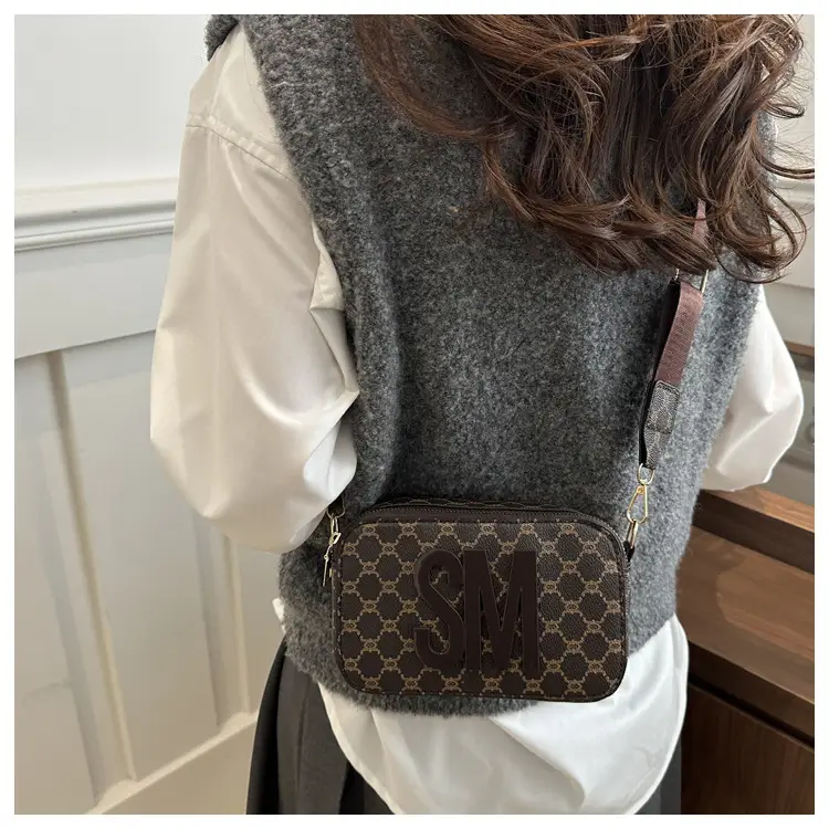 2025 Letter Print Wide Strap Crossbody Bag for Women — feature 14