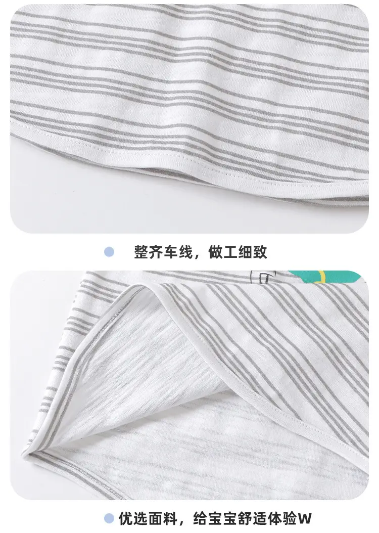 Kaka Panda Boys Long Sleeve Striped T-Shirt — feature 13