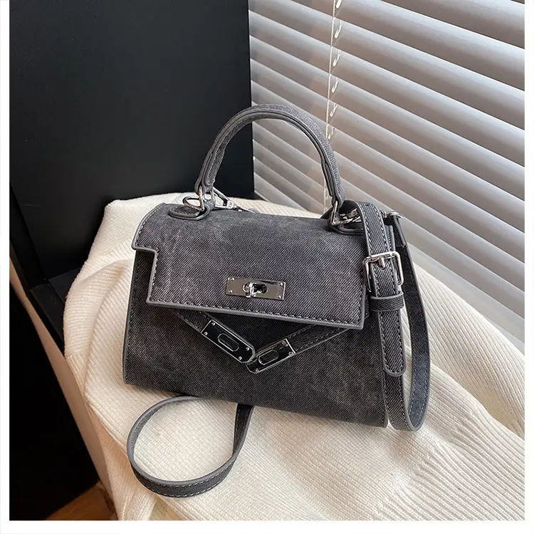 Grey Denim Kelly Bag Women 2025 New — feature 17