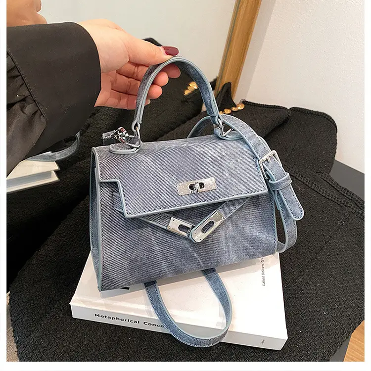 Grey Denim Kelly Bag Women 2025 New — feature 23