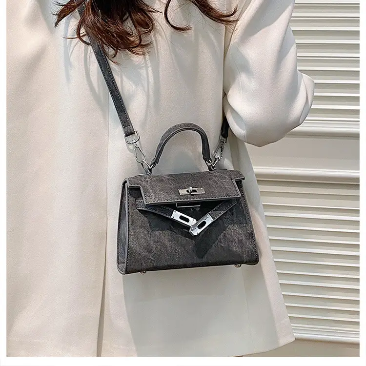 Grey Denim Kelly Bag Women 2025 New — feature 24