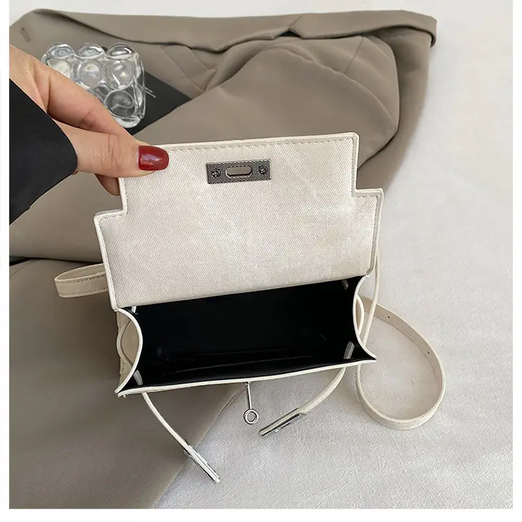 Grey Denim Kelly Bag Women 2025 New — feature 5