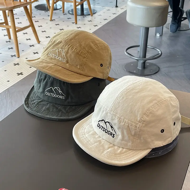Women's Blue Cotton Baseball Cap with "OUTDOORS" Logo - Image 9