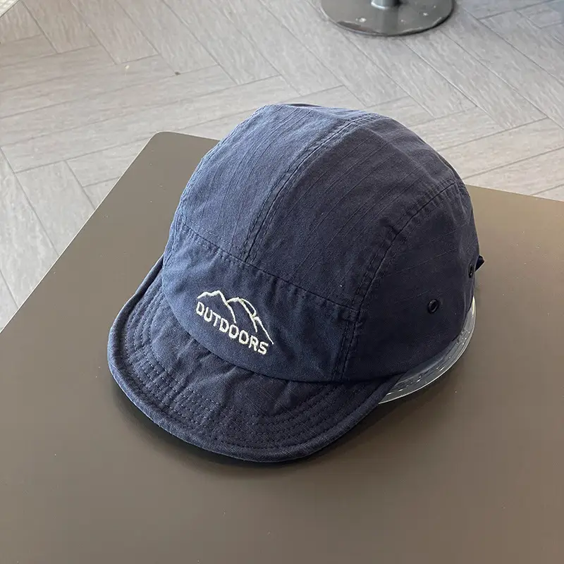 Women's Blue Cotton Baseball Cap with "OUTDOORS" Logo - Image 2