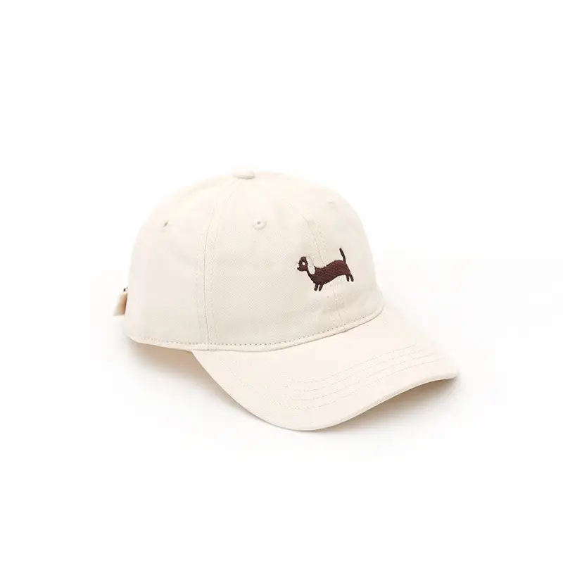 Kids Korean Cap Adjustable Baby Cap White Blue Brown