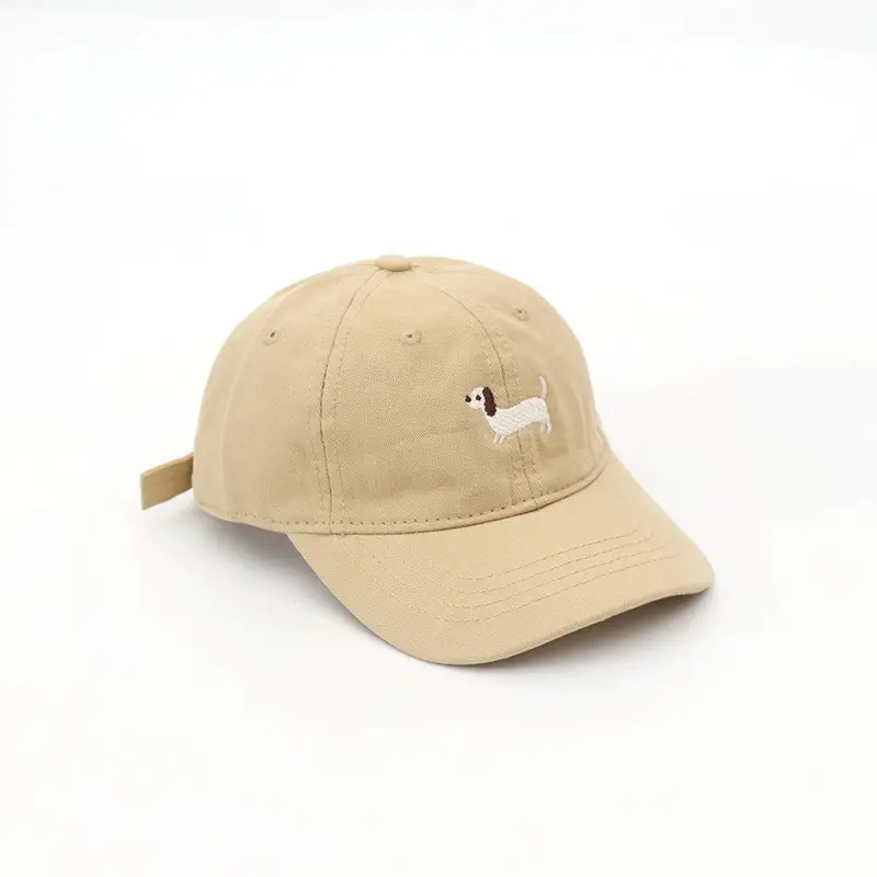 Kids Korean Cap Adjustable Baby Cap White Blue Brown
