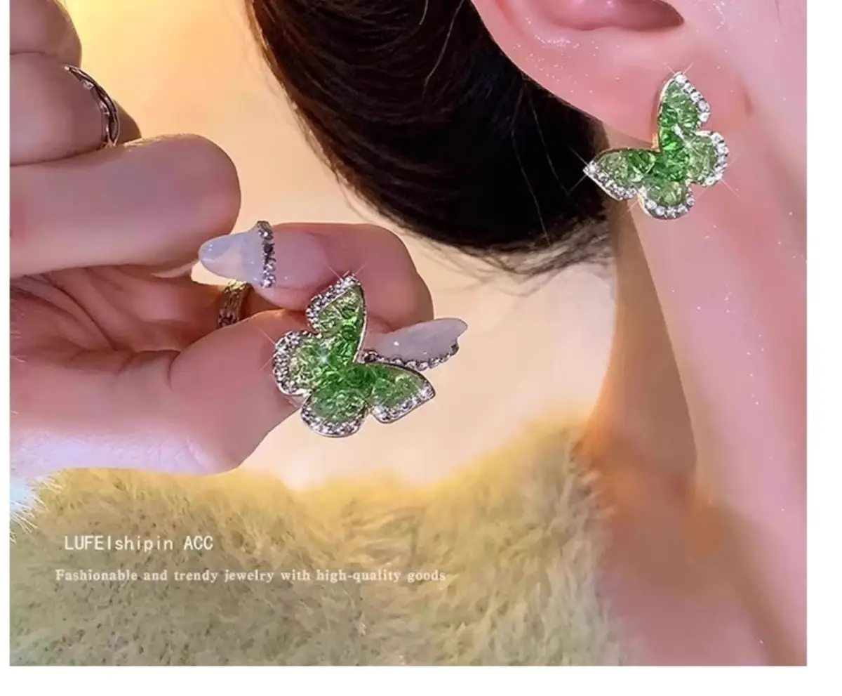 Green Gardenia Flower Earrings for Women 2025 Summer — feature 2