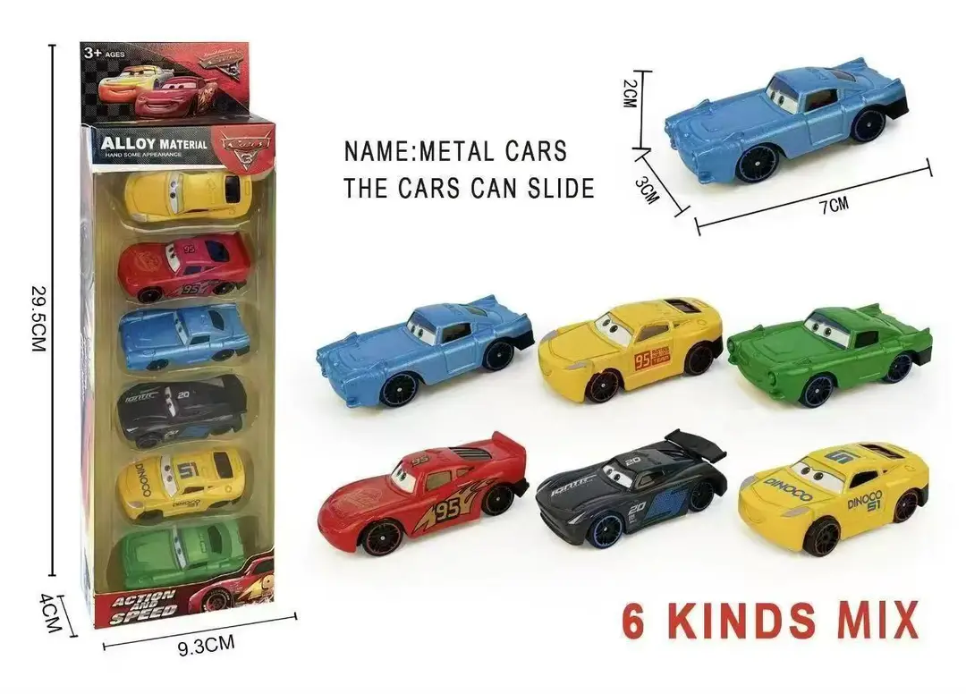 Cars 3 Racing Lightning McQueen Kids Toy Sliding Alloy Car Black Storm 2 Mater Boy Gift