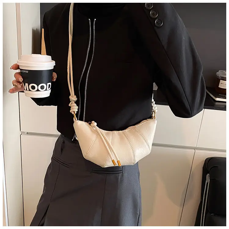 Women's Brown Leather Crossbody Bag with Chain Strap — feature 21
