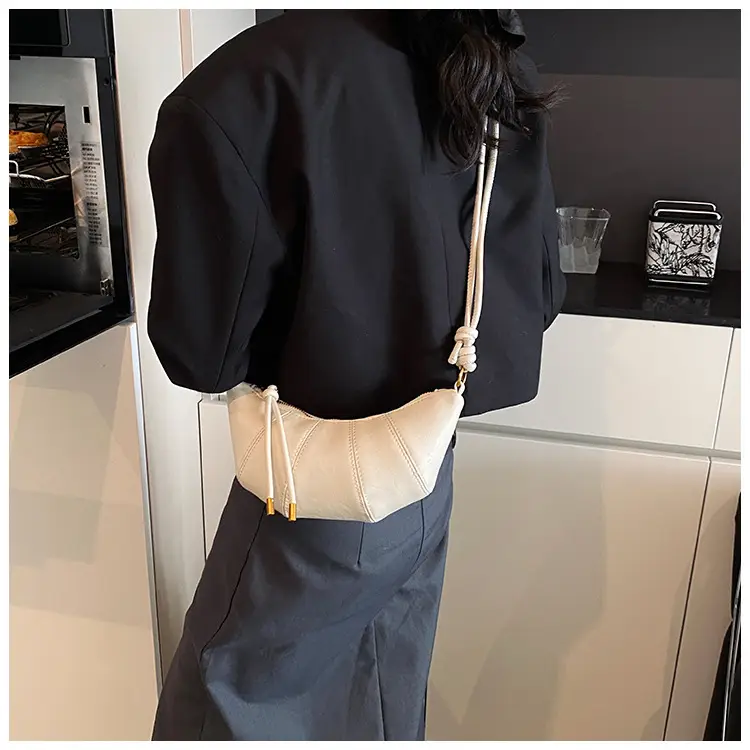 Women's Brown Leather Crossbody Bag with Chain Strap — feature 23