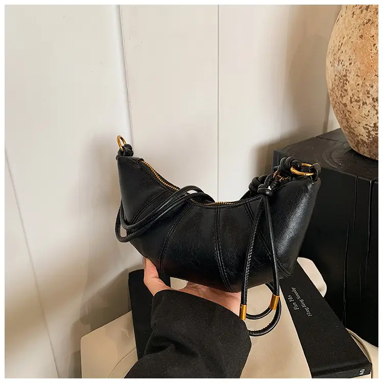 Women's Brown Leather Crossbody Bag with Chain Strap — feature 26