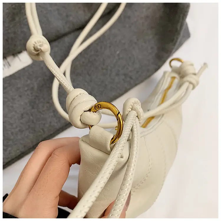 Women's Brown Leather Crossbody Bag with Chain Strap — feature 5