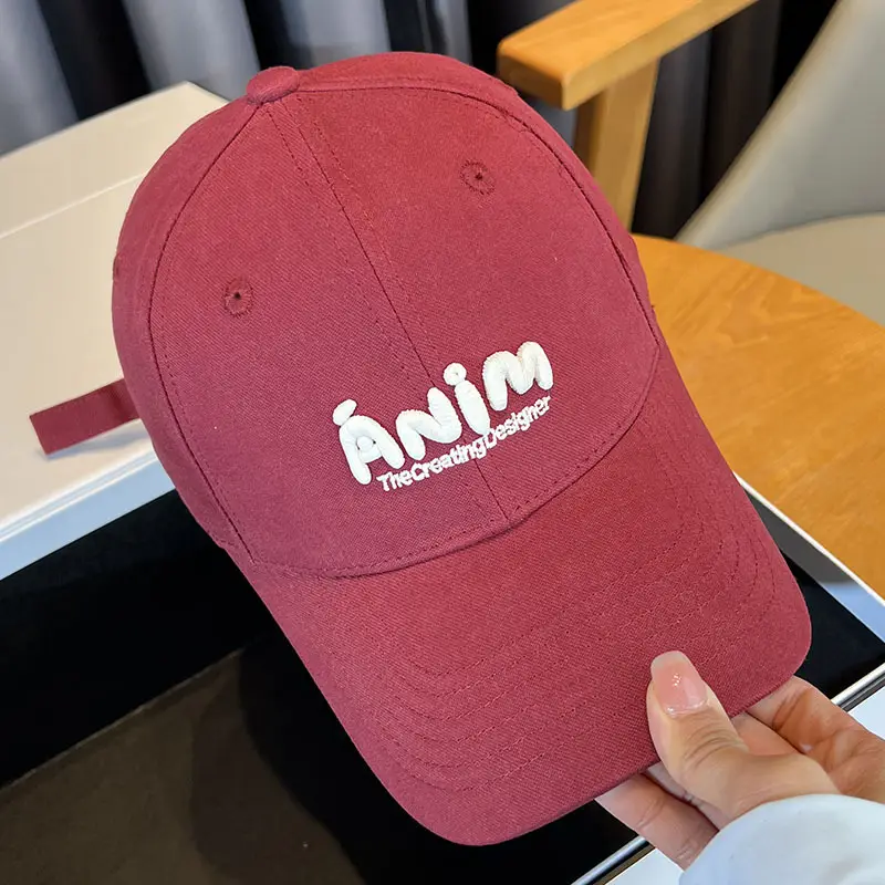 Women's K-Style Beige Baseball Cap with Embroidered Logo — feature 12