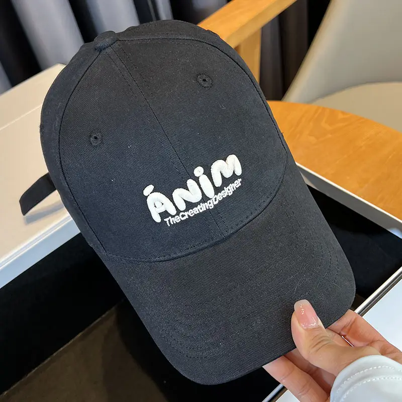 Women's K-Style Beige Baseball Cap with Embroidered Logo - Image 7