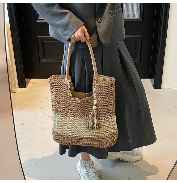 Nobari Jacquard Shoulder Bag 2025 Spring Large Capacity — feature 11