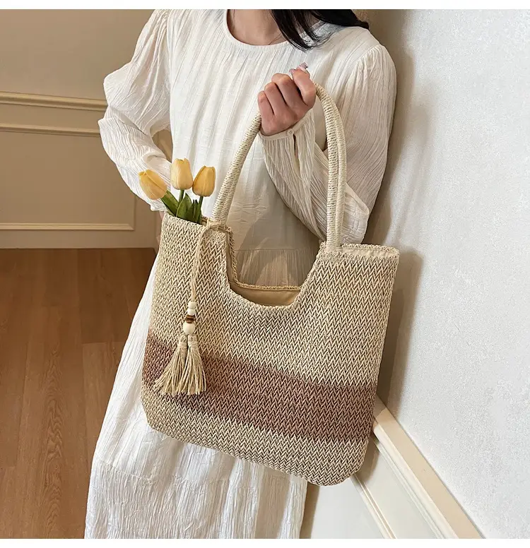 Nobari Jacquard Shoulder Bag 2025 Spring Large Capacity — feature 12