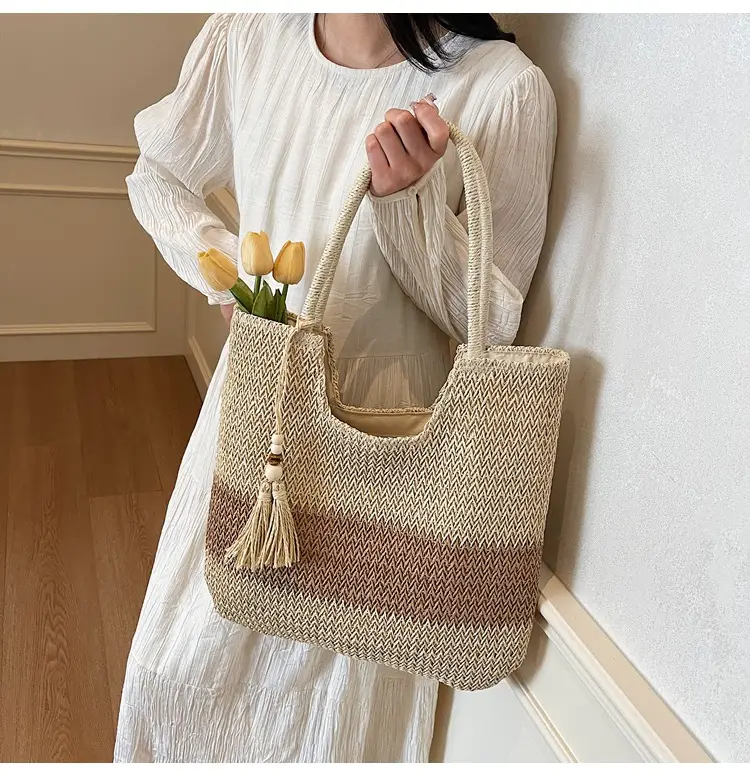 Nobari Jacquard Shoulder Bag 2025 Spring Large Capacity — feature 13