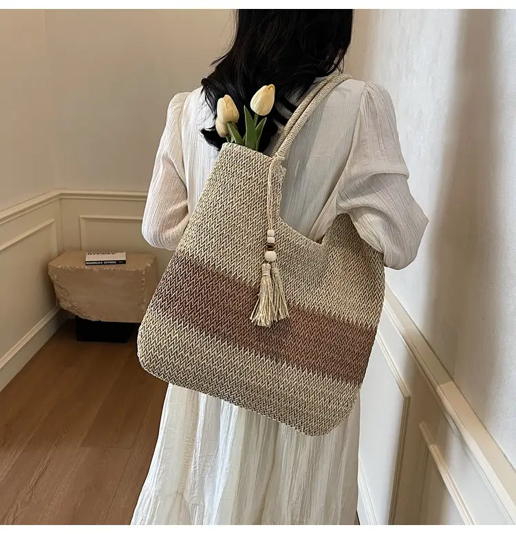 Nobari Jacquard Shoulder Bag 2025 Spring Large Capacity — feature 17