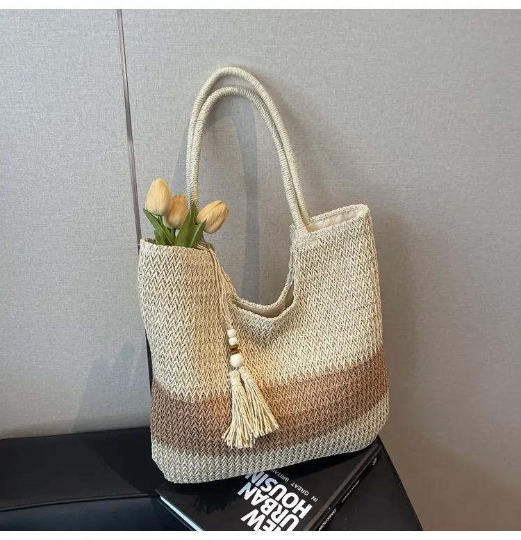 Nobari Jacquard Shoulder Bag 2025 Spring Large Capacity — feature 18