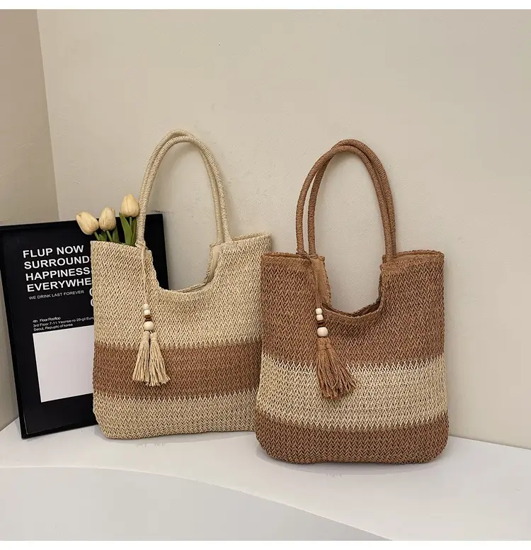 Nobari Jacquard Shoulder Bag 2025 Spring Large Capacity — feature 22