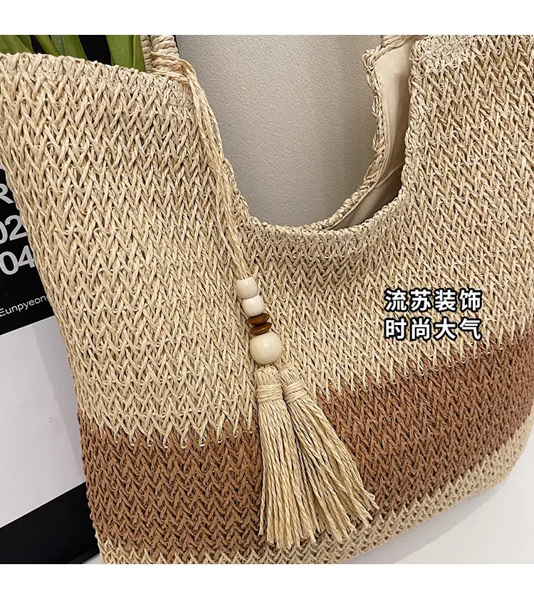Nobari Jacquard Shoulder Bag 2025 Spring Large Capacity — feature 3