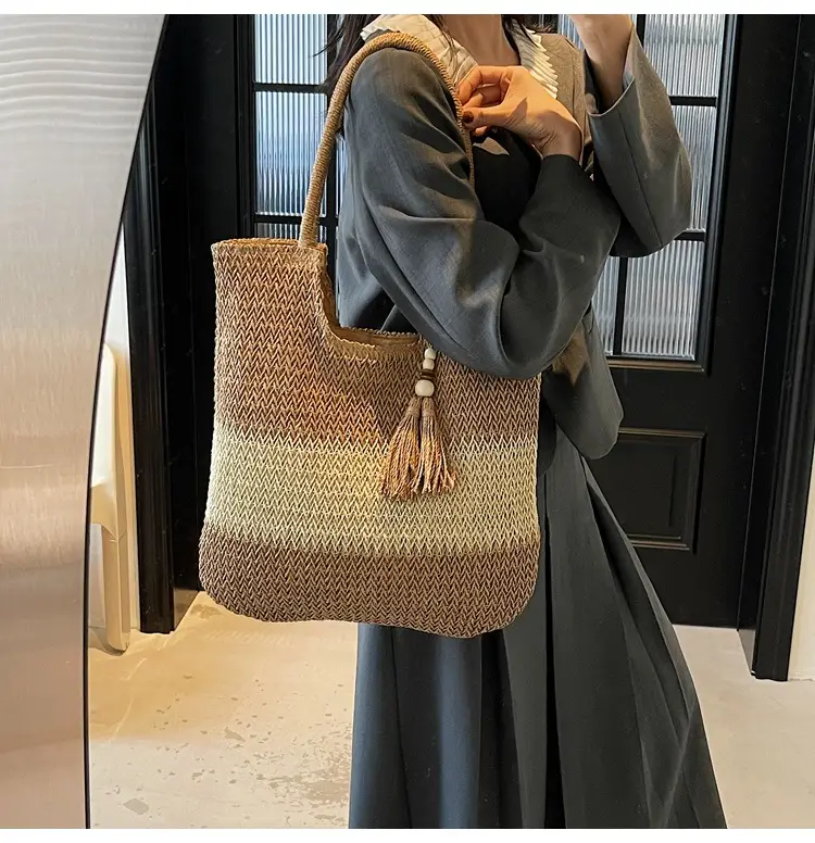 Nobari Jacquard Shoulder Bag 2025 Spring Large Capacity — feature 7