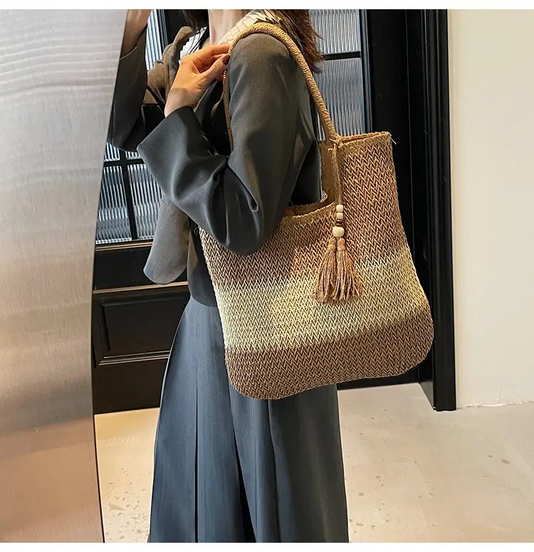 Nobari Jacquard Shoulder Bag 2025 Spring Large Capacity — feature 9