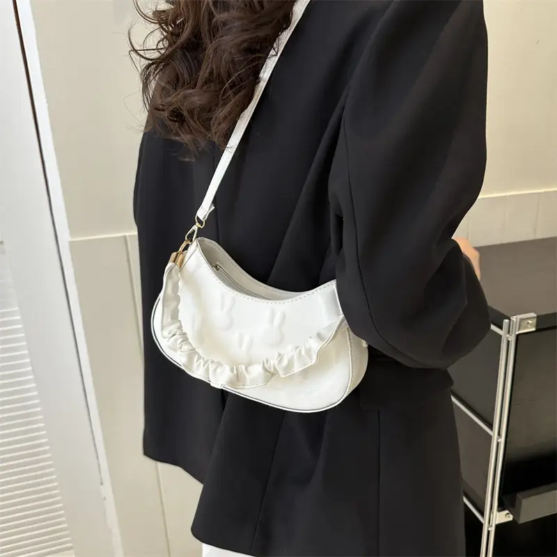 Green Bunny Embroidered Shoulder Bag for Women - Image 7
