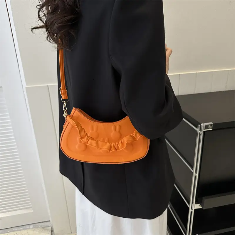 Green Bunny Embroidered Shoulder Bag for Women - Image 8