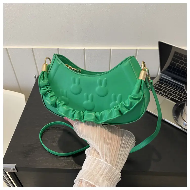 Green Bunny Embroidered Shoulder Bag for Women — feature 11